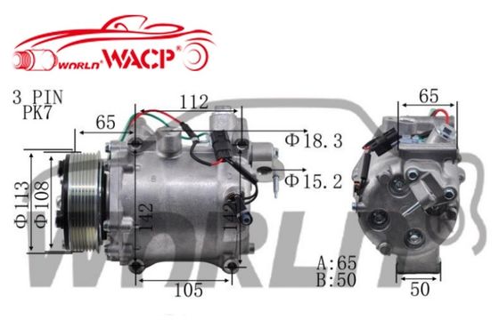 Compressore d'aria per auto di alta qualità 8643296 per Honda CRV per Crosstour per Civic RE4 2.4 WXHD013