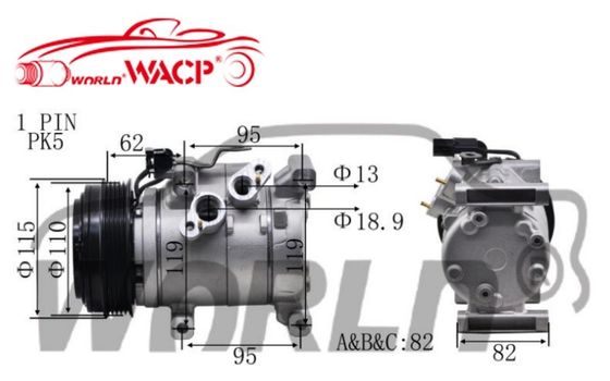 97701B4000 Compressore AC per auto per Hyundai I10 per Grand Hatback per Grand Sedan WXHY036