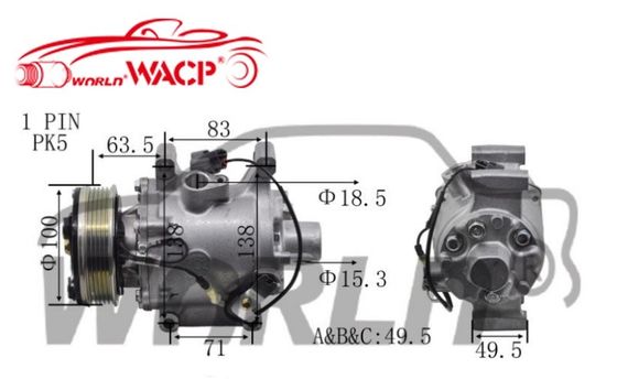 TRSA063570 Compressore per condizionatori d'aria 2010-2013 per Honda Brio WXHD066