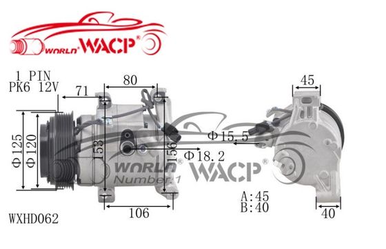 Compressore di aria condizionata 388005FAT112M6 per Honda Civic WXHD062