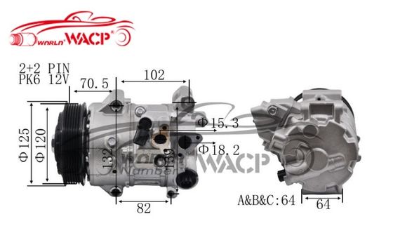 DCP50101 Auto AC Compressore TSE17C per Toyota Camry per RAV4 2010-2013 WXTT071