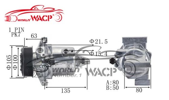 926003RJ1A 926001KA3A 926001HC2D Compressore automatico di aria condizionata 12V per Nissan Versa Juke WXNS028