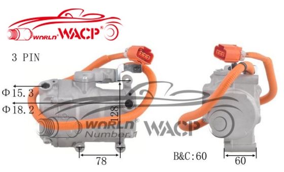 Compressore del condizionatore d'aria elettrico ES18C OEM 8837047010 700510539 per Toyota Prius W1 W2 1.5 WXHB002