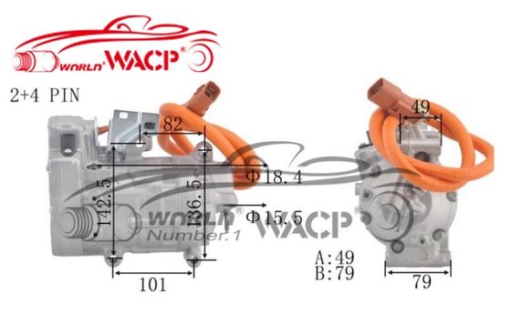 SHS27M4230 Compressore di condizionatore d'aria per auto per Honda Fit For Vezel GP5 1.5 ibrido WXHB060